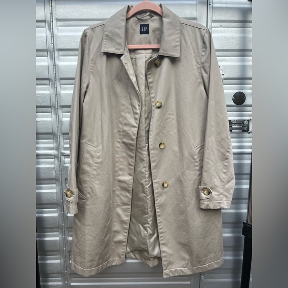 Classic vintage tan beige GAP coat with lining - Picture 8 of 12